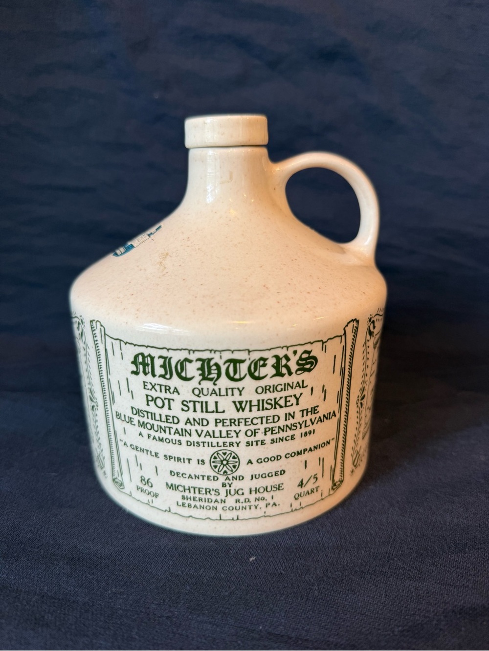 Vintage Michter's Pot Still Whiskey (Empty) Jug
